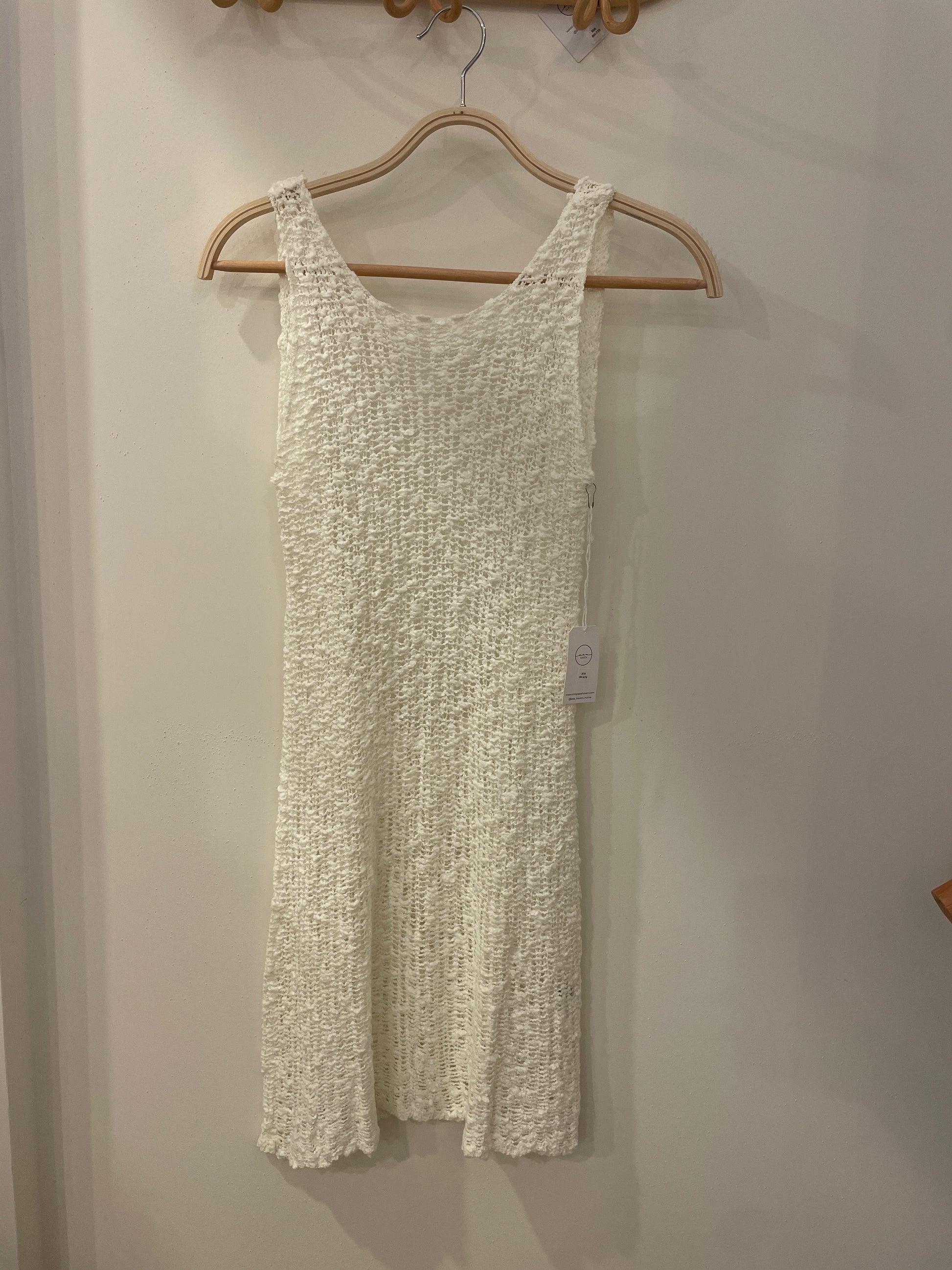 Crochet Low Back Mini Dress