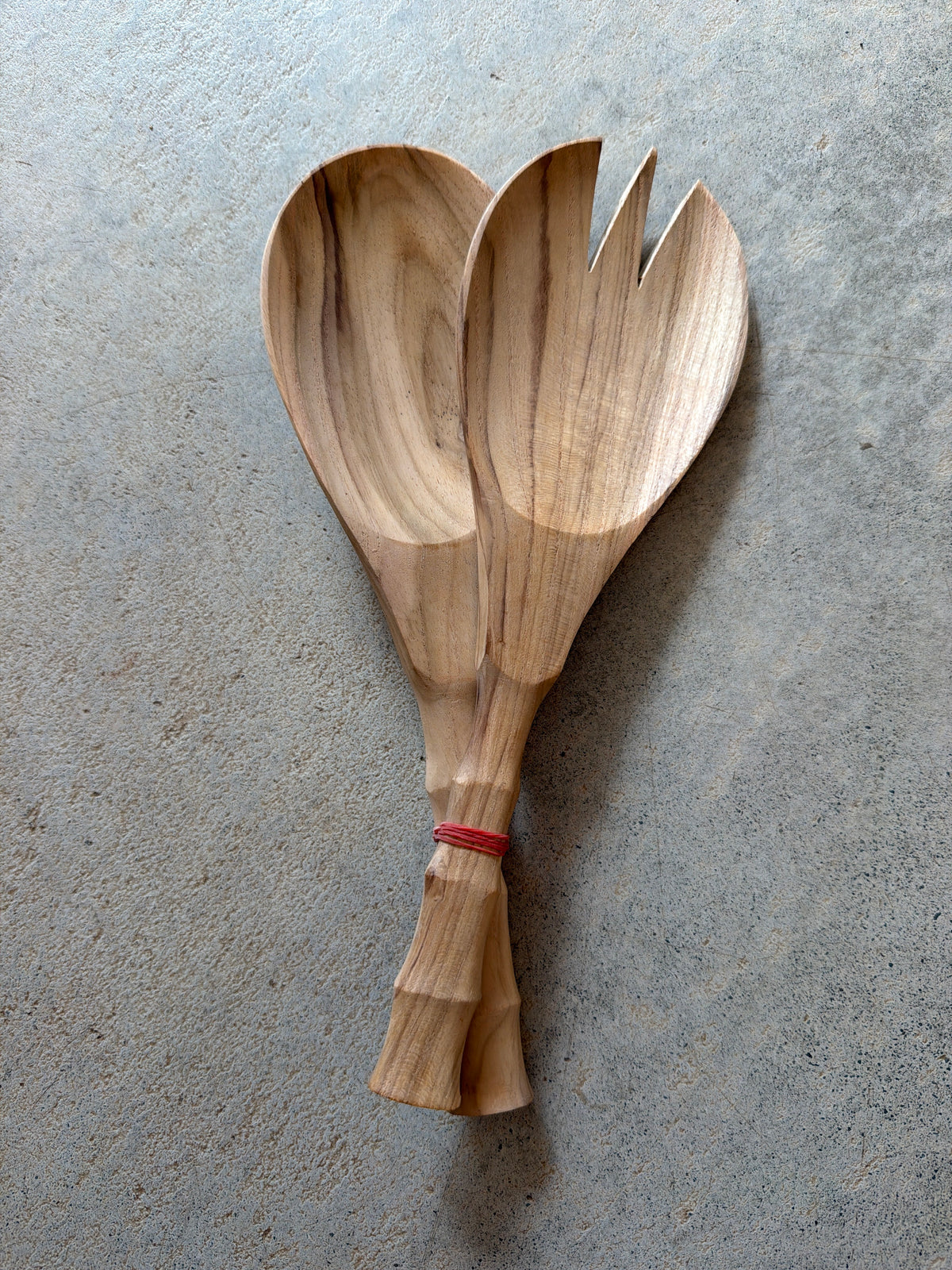 Teak Wood Salad Tossers