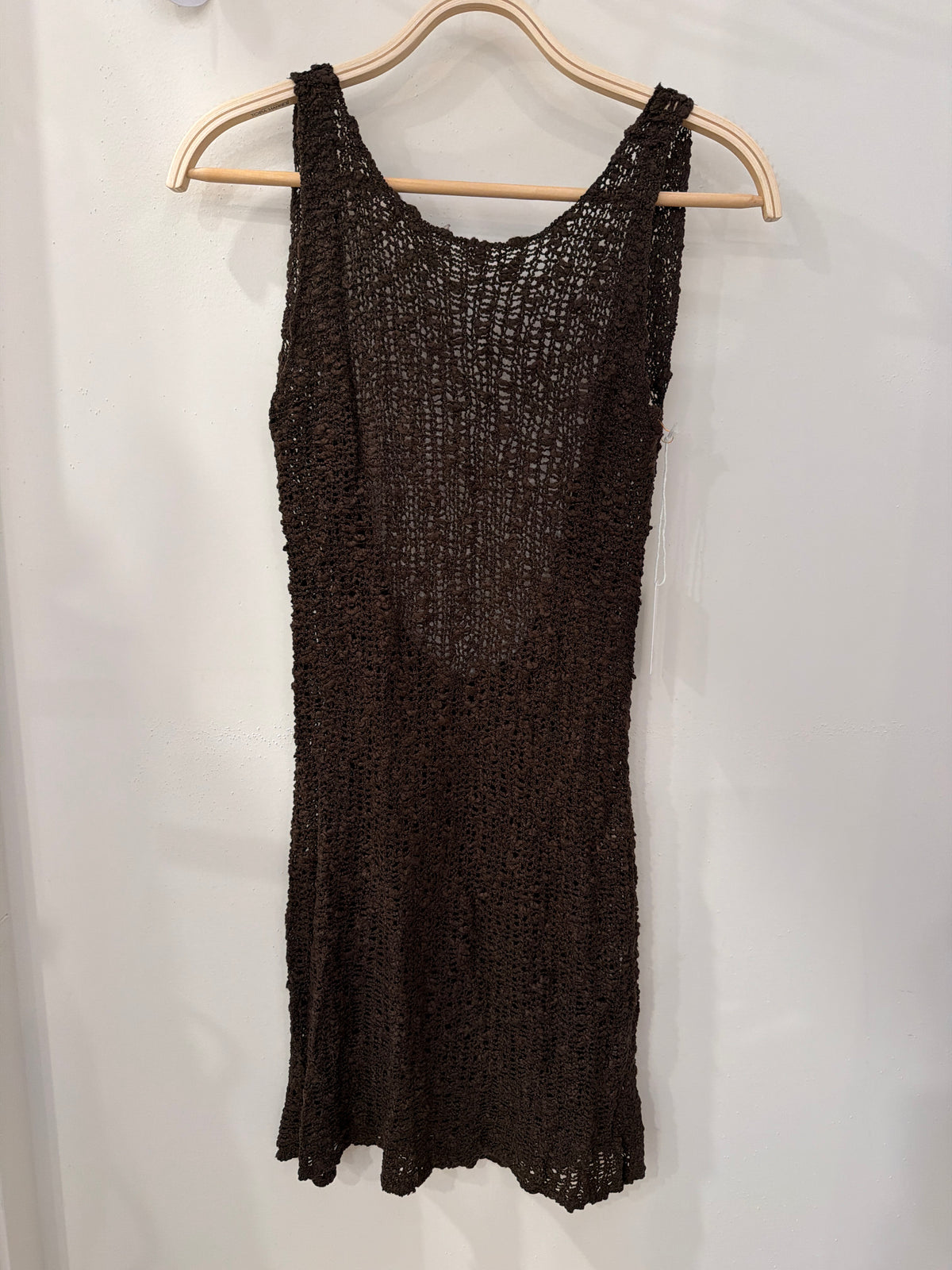 Crochet Low Back Mini Dress