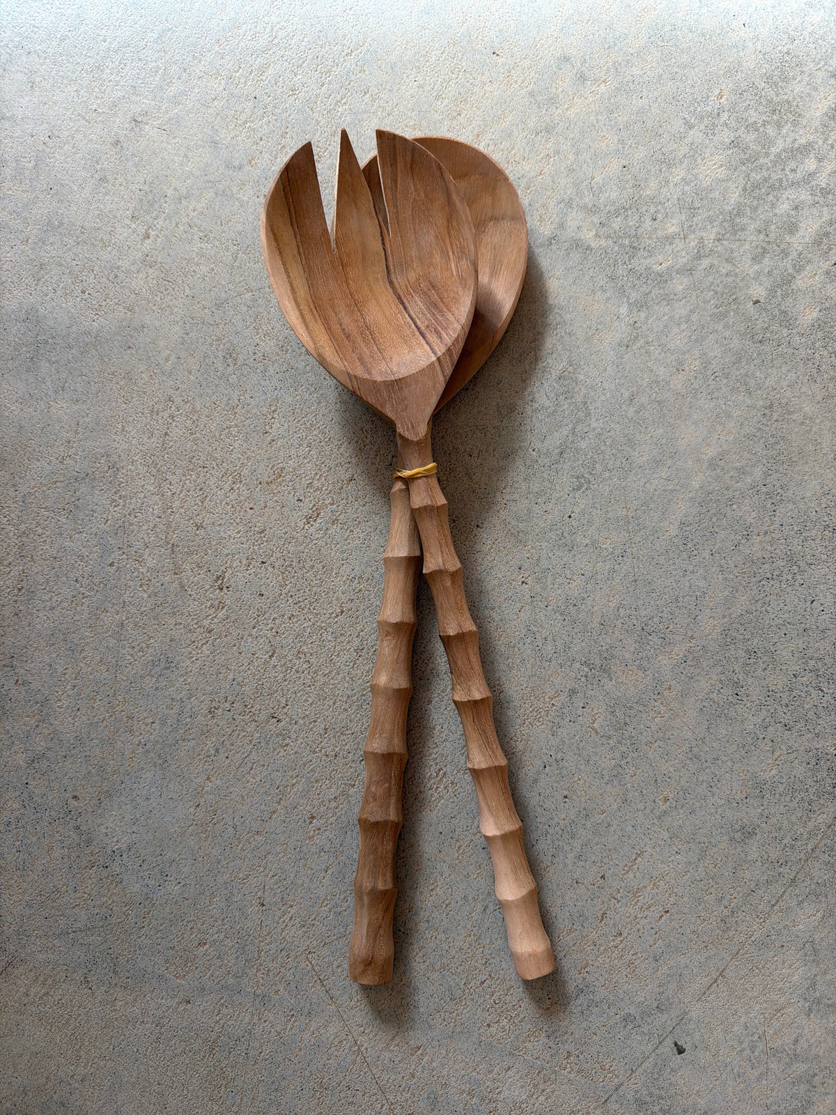 Teak Wood Salad Tossers
