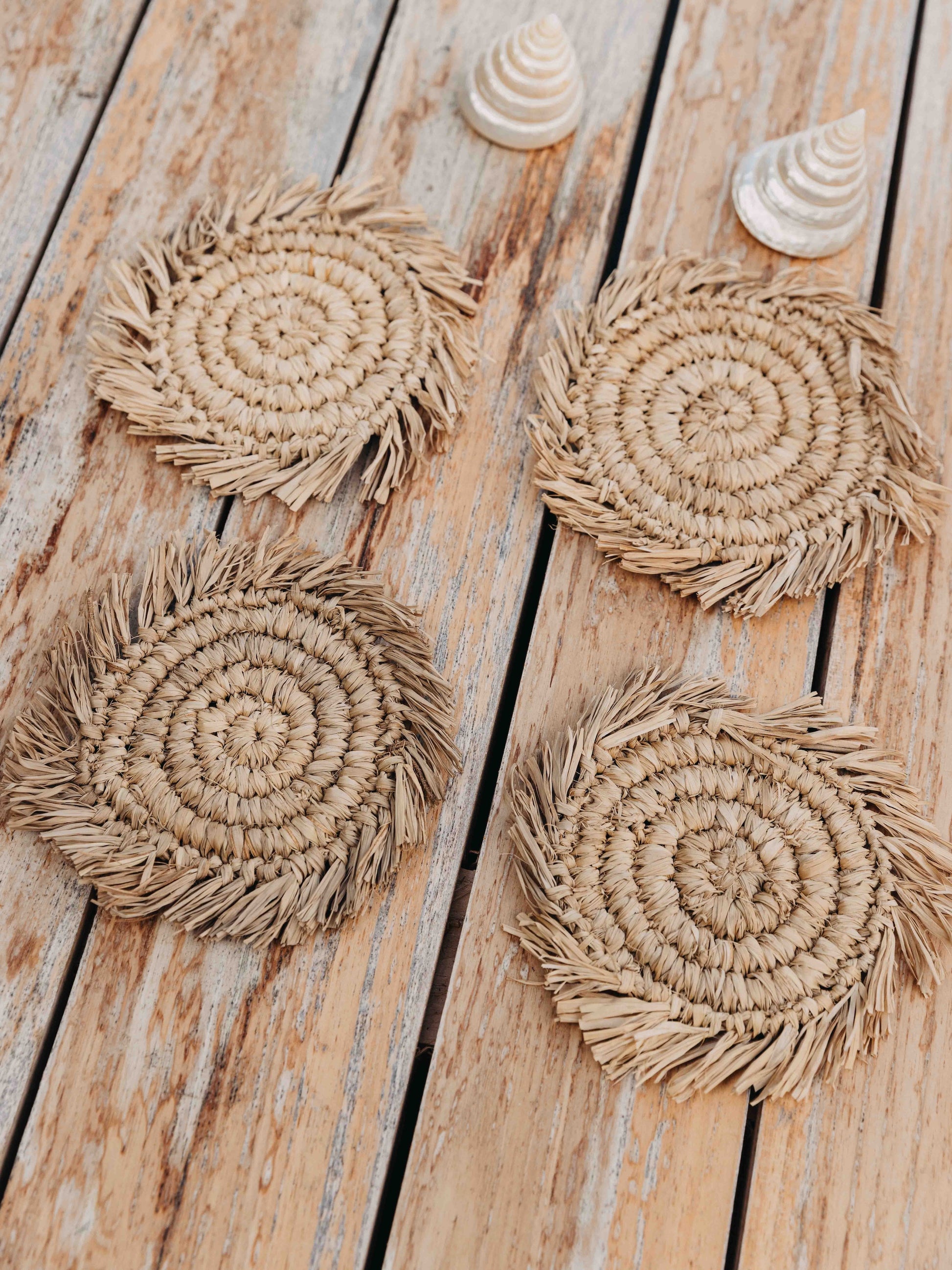 Raffia Fringe Coaster