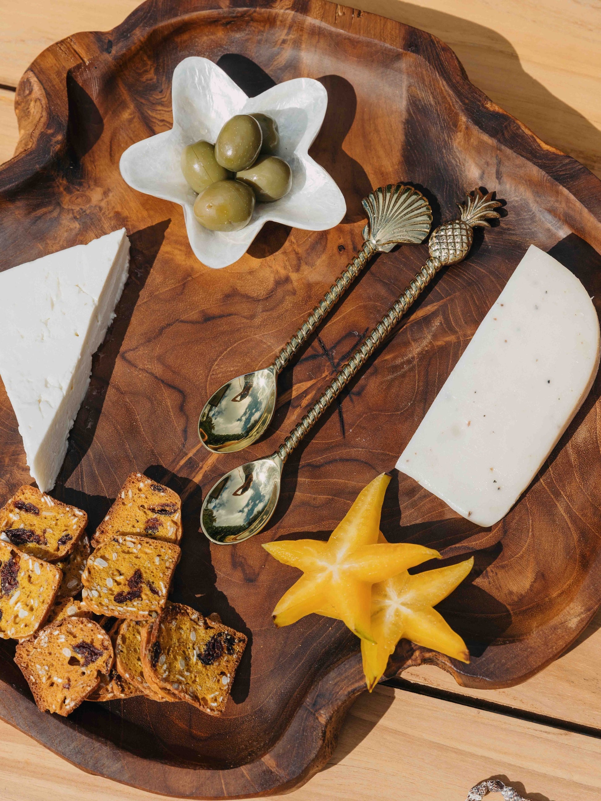 Capiz Nesting Flower Shaped Dish