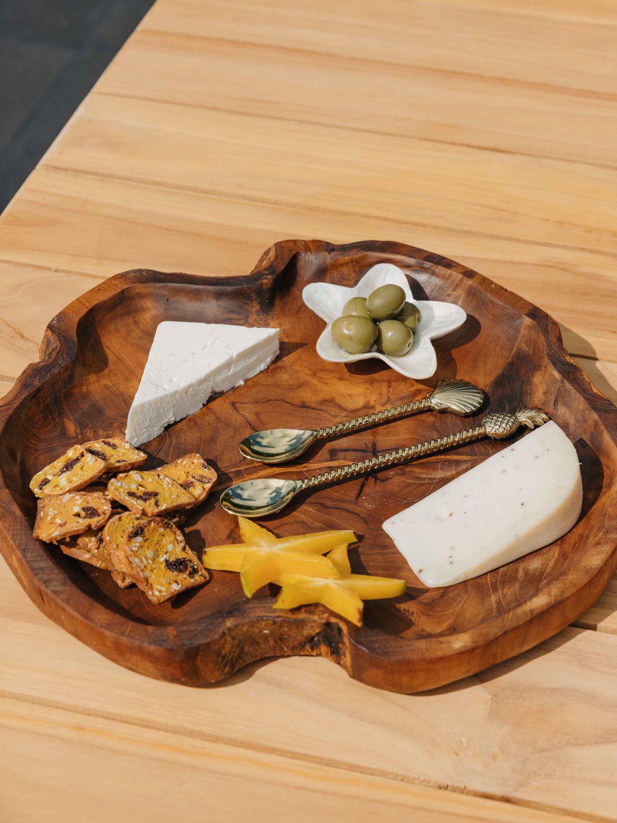 Teak Abstract Dish/Platter