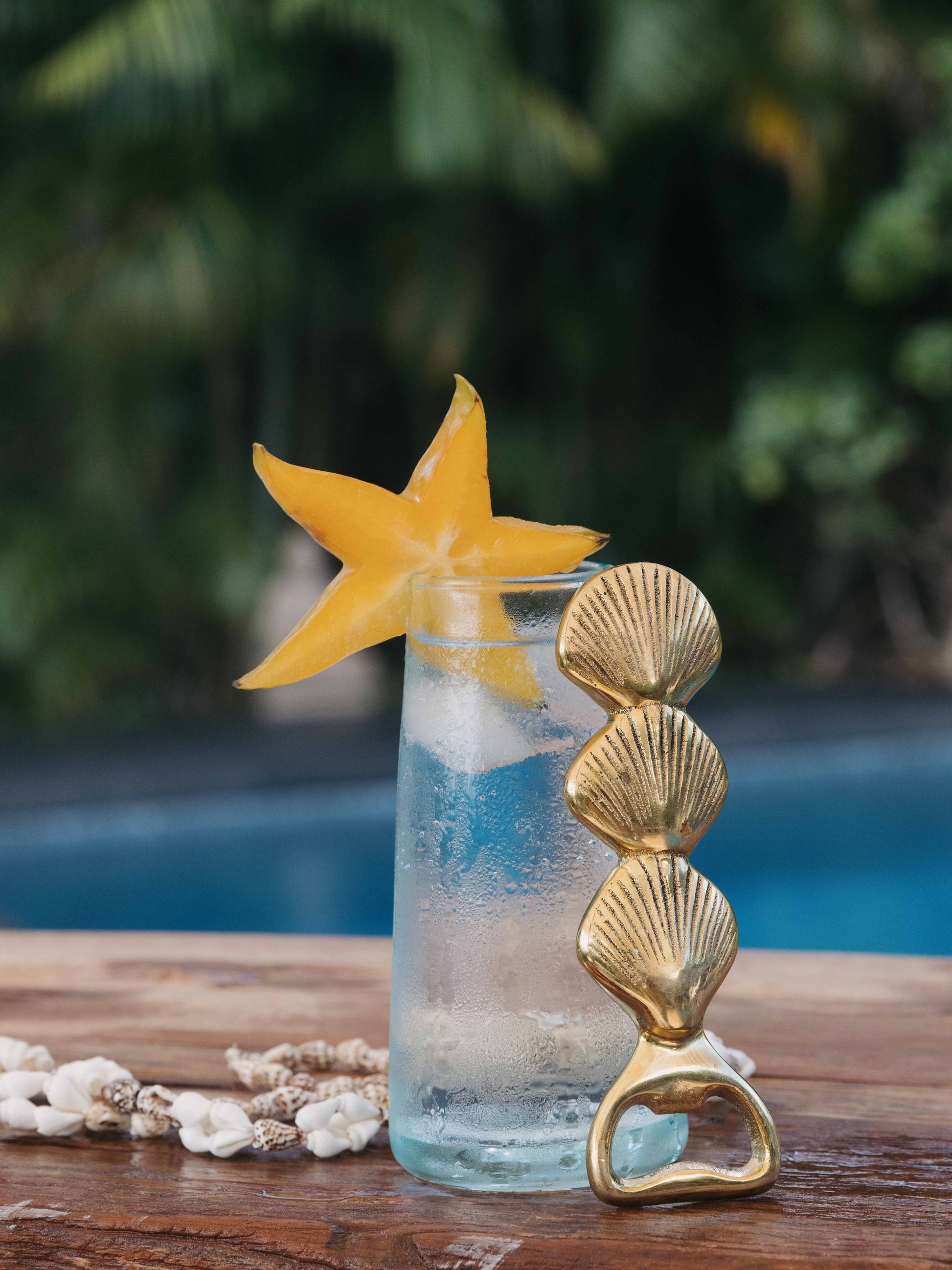 Brass Stacked Shell Bottle Opener