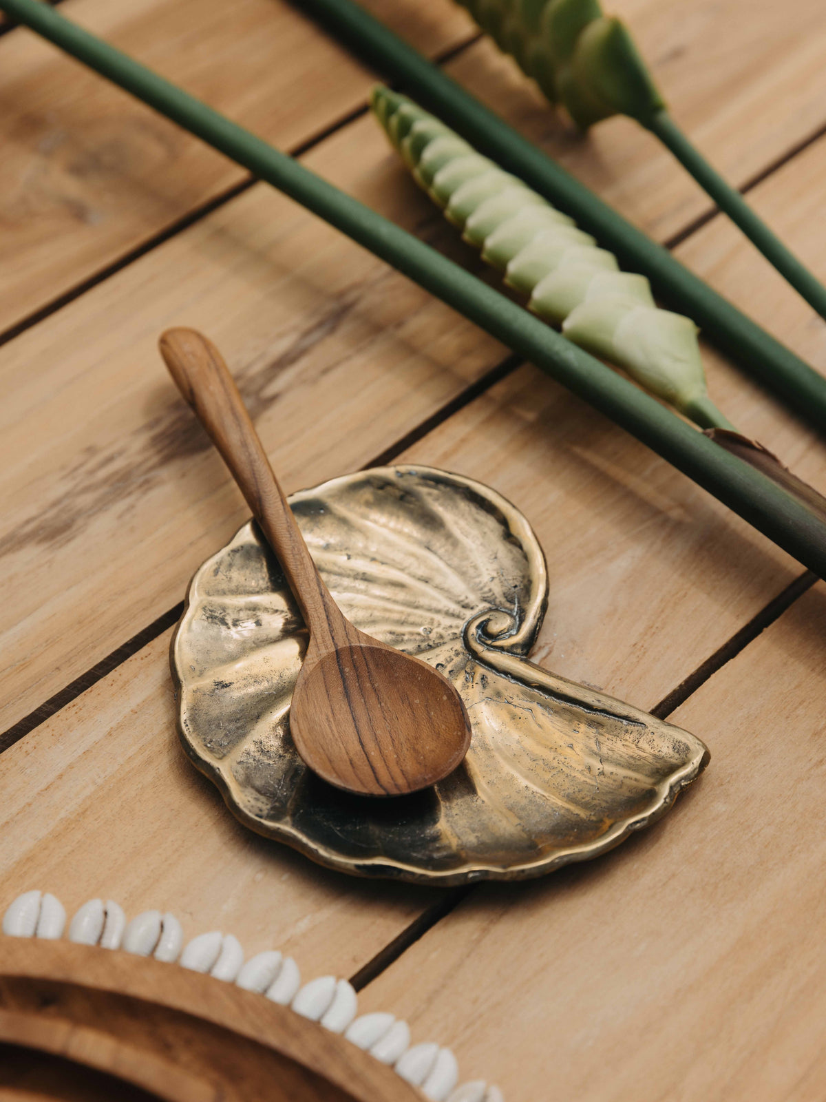 Teak Wood Scooping Spoon