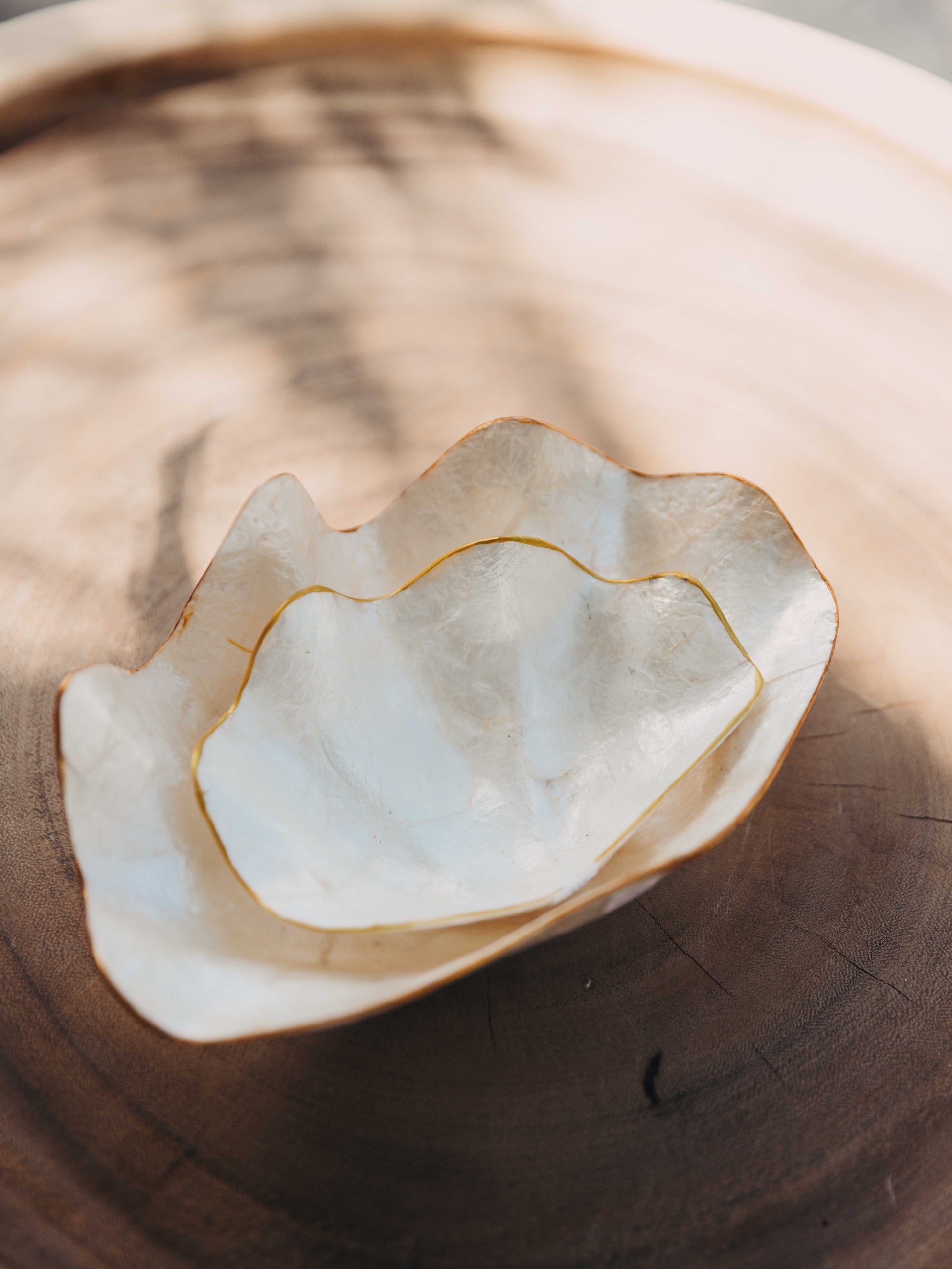 Capiz Shell Shaped Bowl