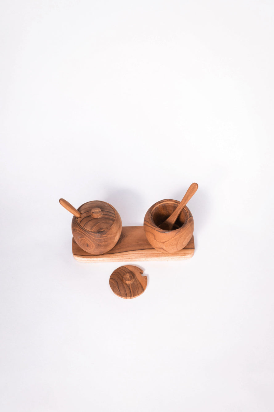 Teak Salt and Pepper Duo
