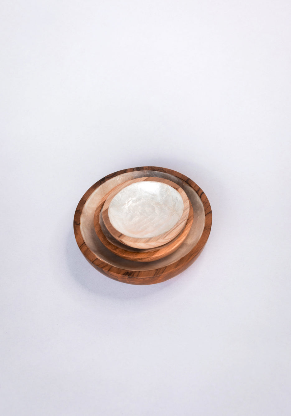 Teak & Mother of Pearl Bowl