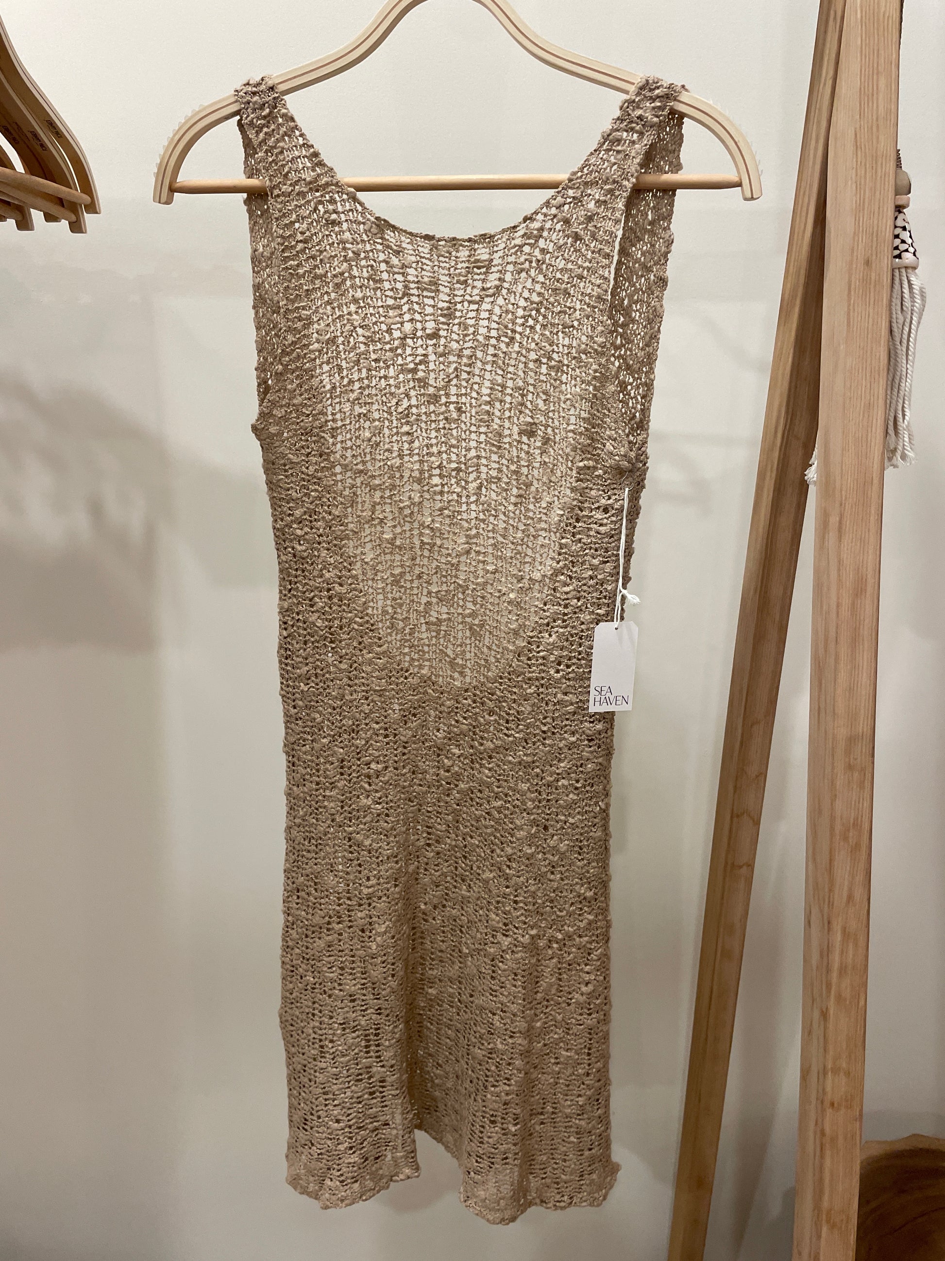 Crochet Low Back Mini Dress