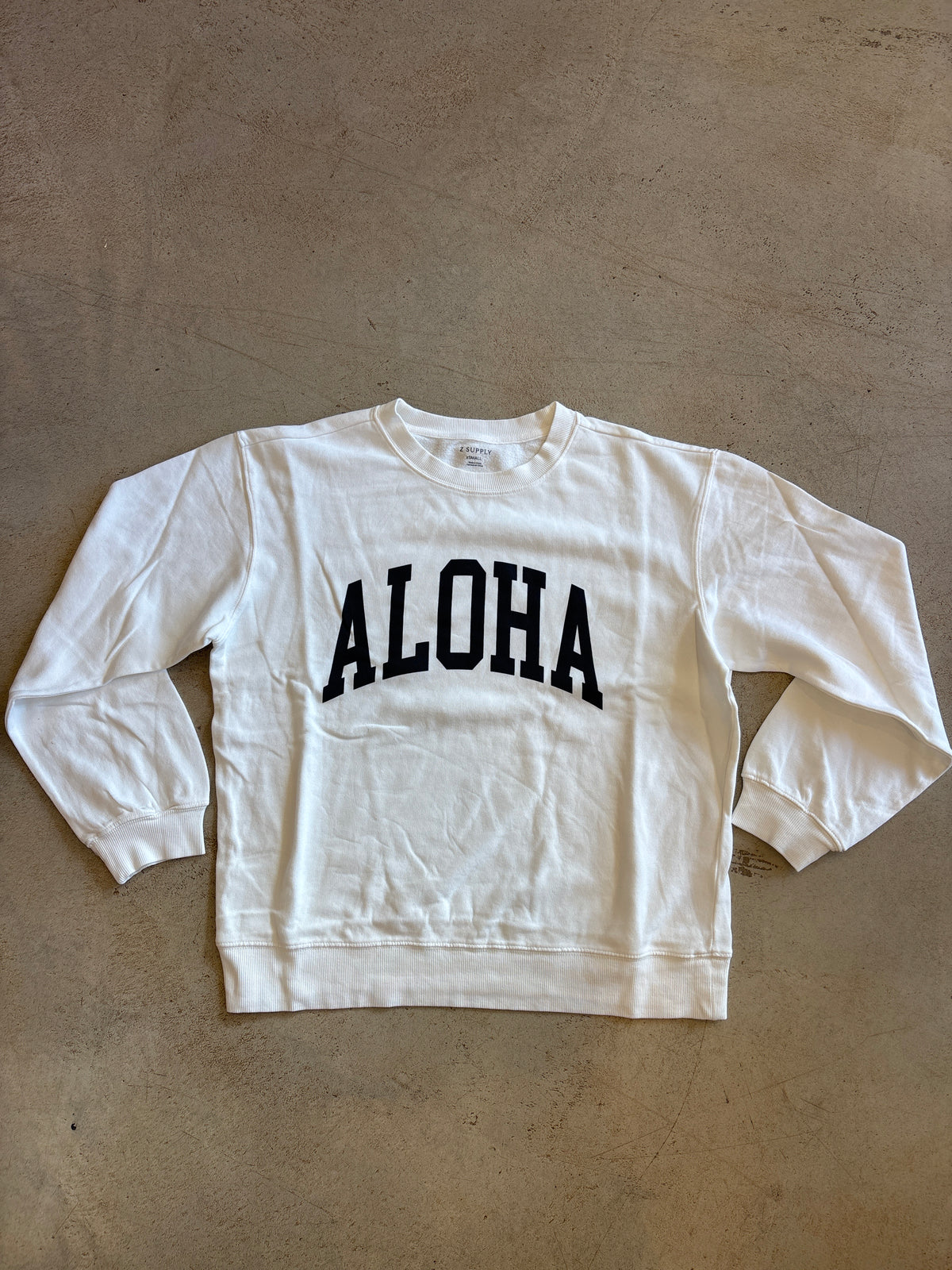 Z Supply - Aloha Boyfriend Sweatshirt (White)