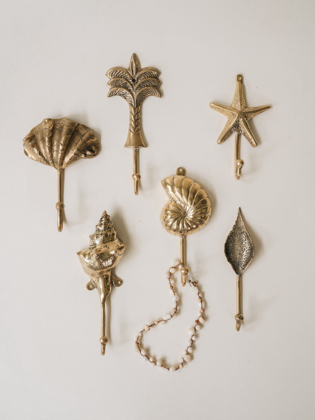 Tropical Brass Hooks