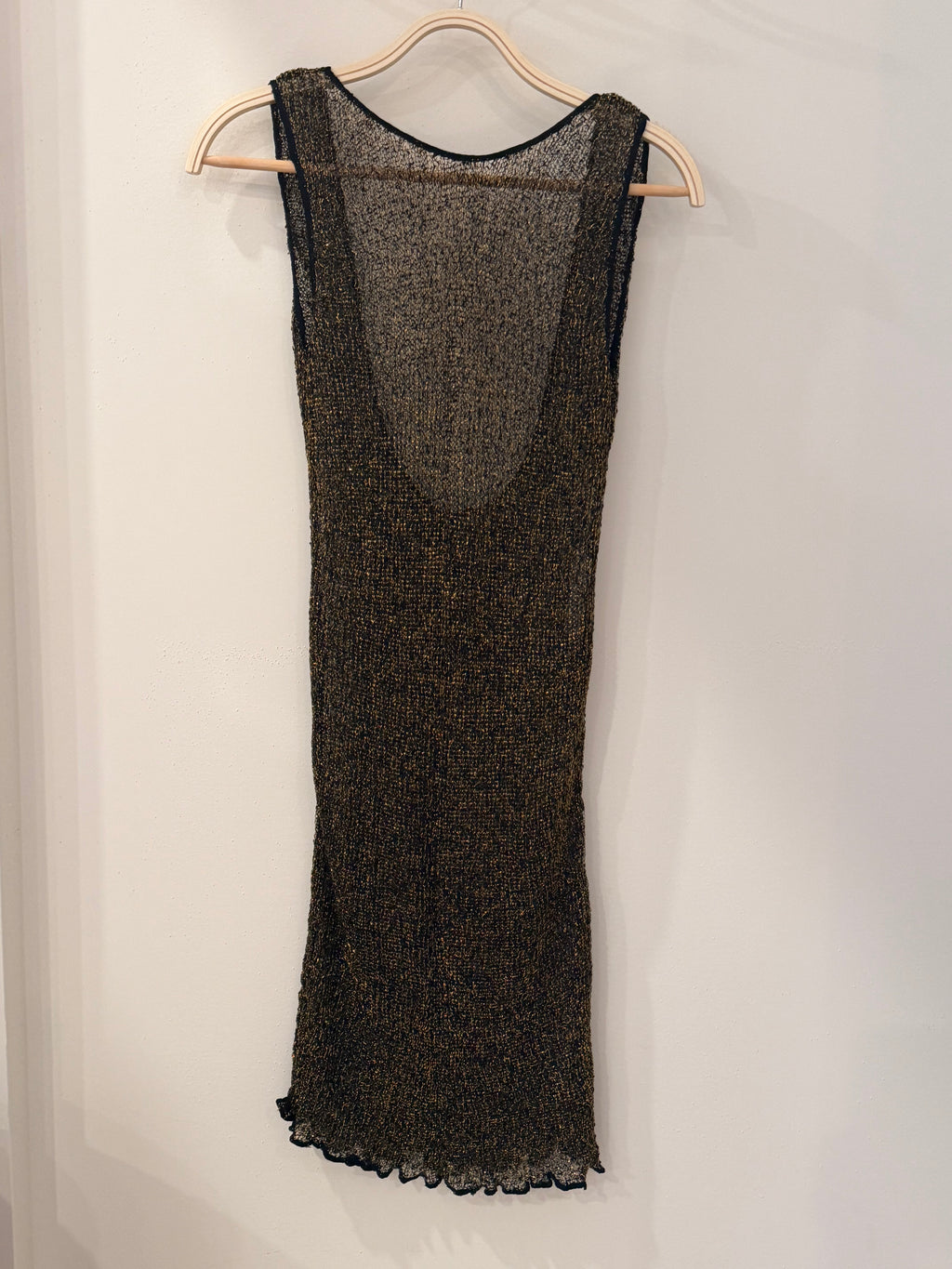 Metallic Knit Mini Dress