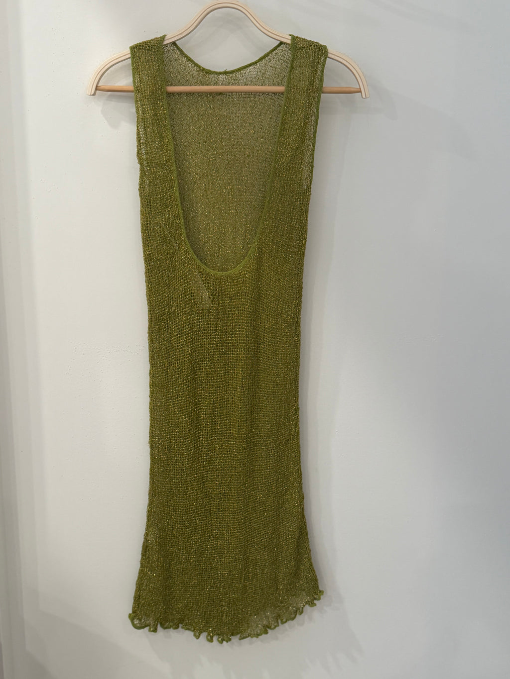 Metallic Knit Mini Dress