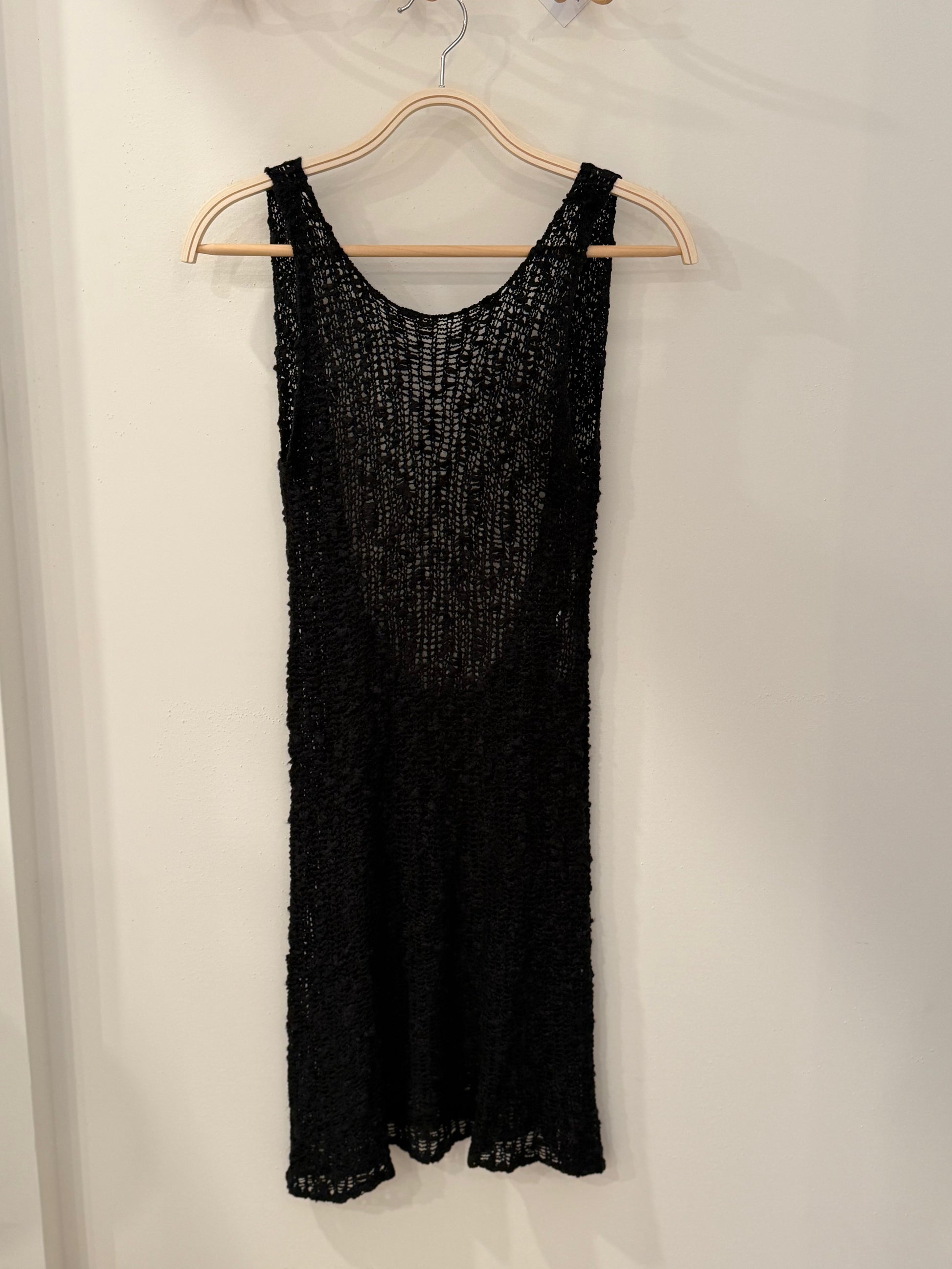 Crochet Low Back Mini Dress