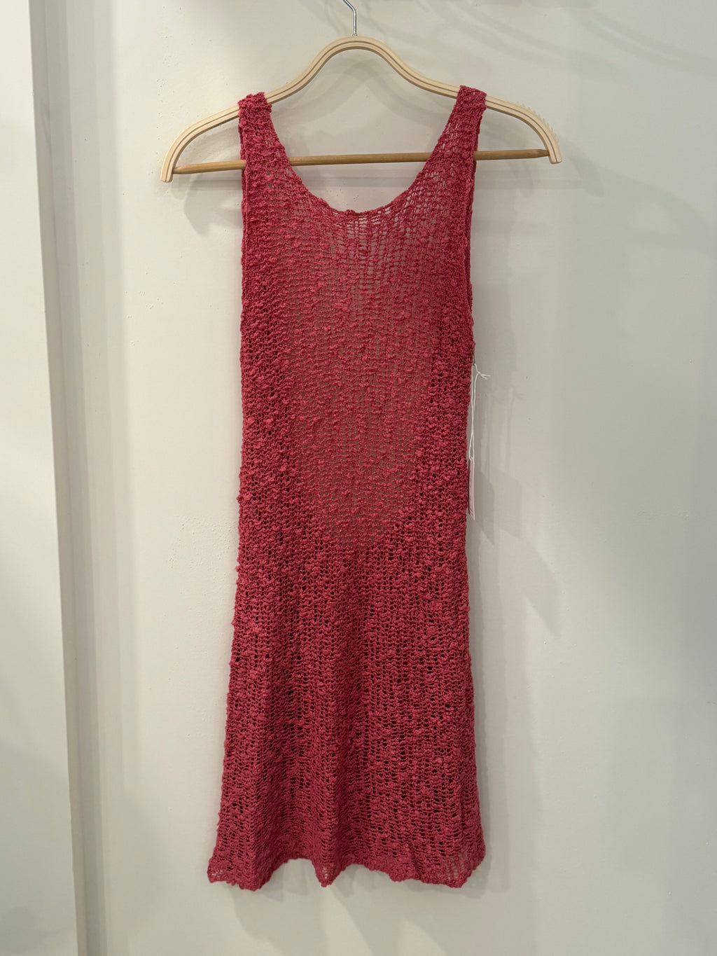 Crochet Low Back Mini Dress
