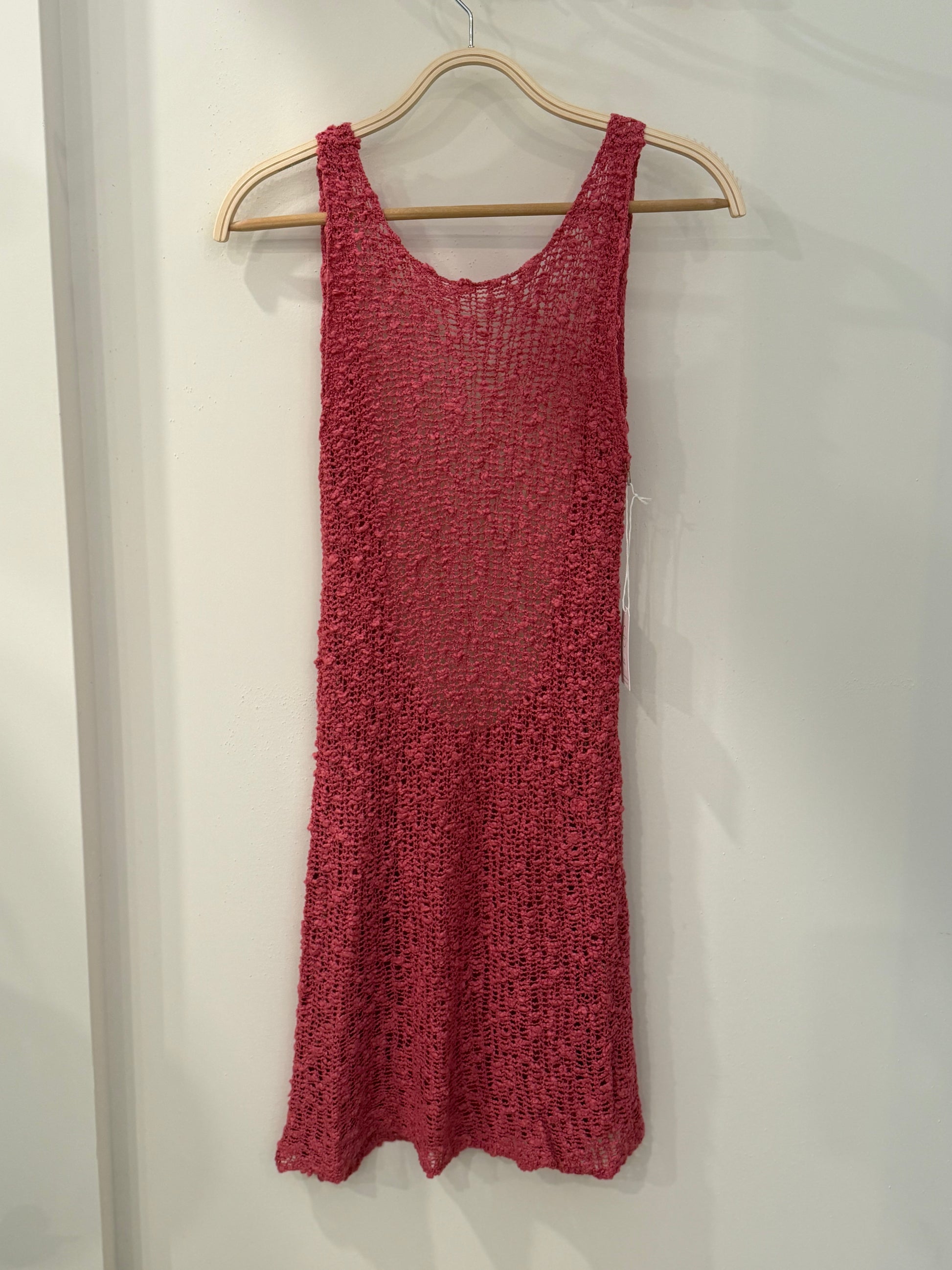 Crochet Low Back Mini Dress
