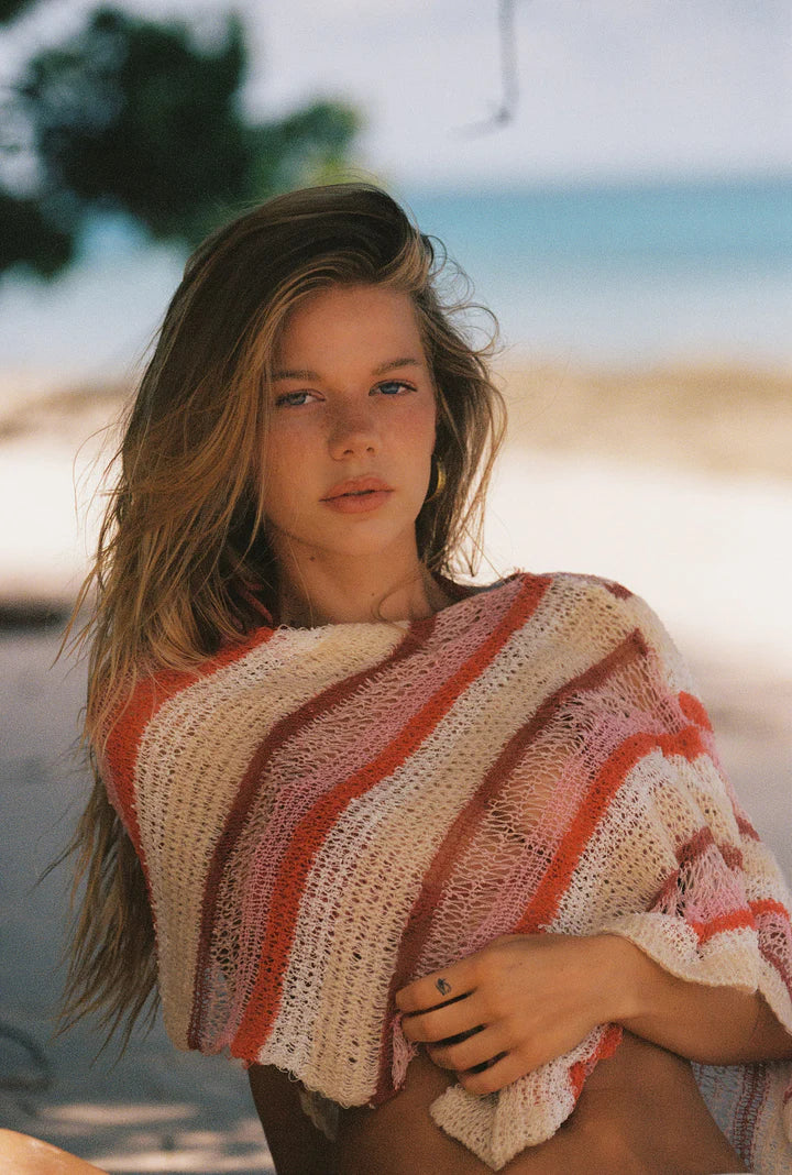 INDAH - Gia Stripes Poncho