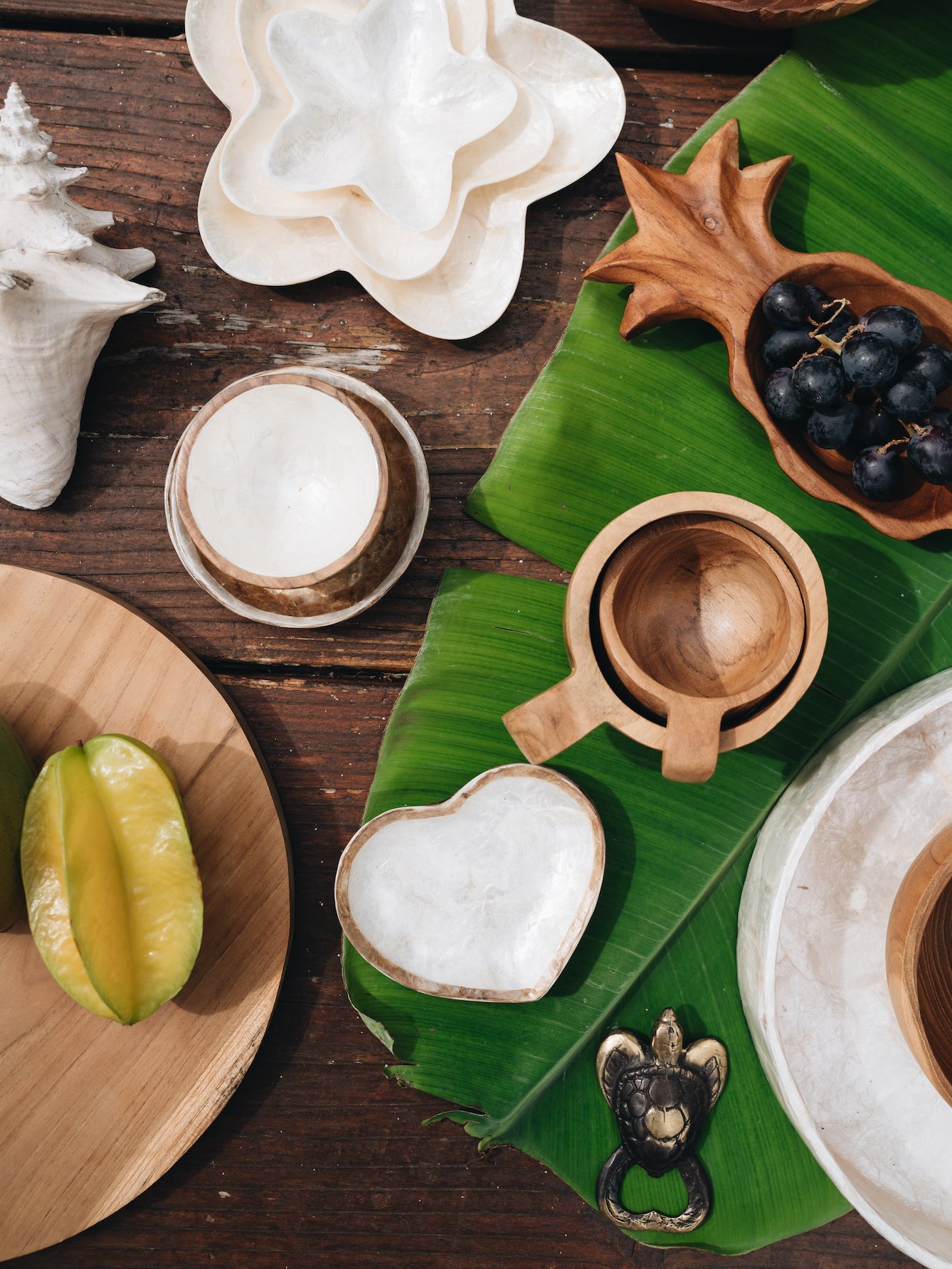 Heart-Shaped Capiz Shell Dish