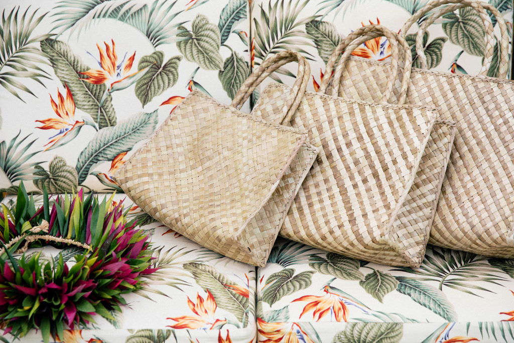 Woven Lauhala Beach Bag