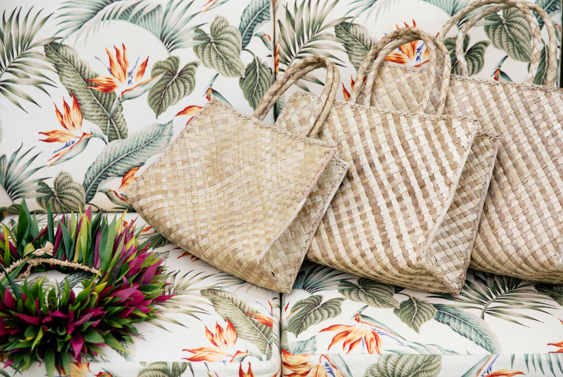 Woven Lauhala Beach Bag