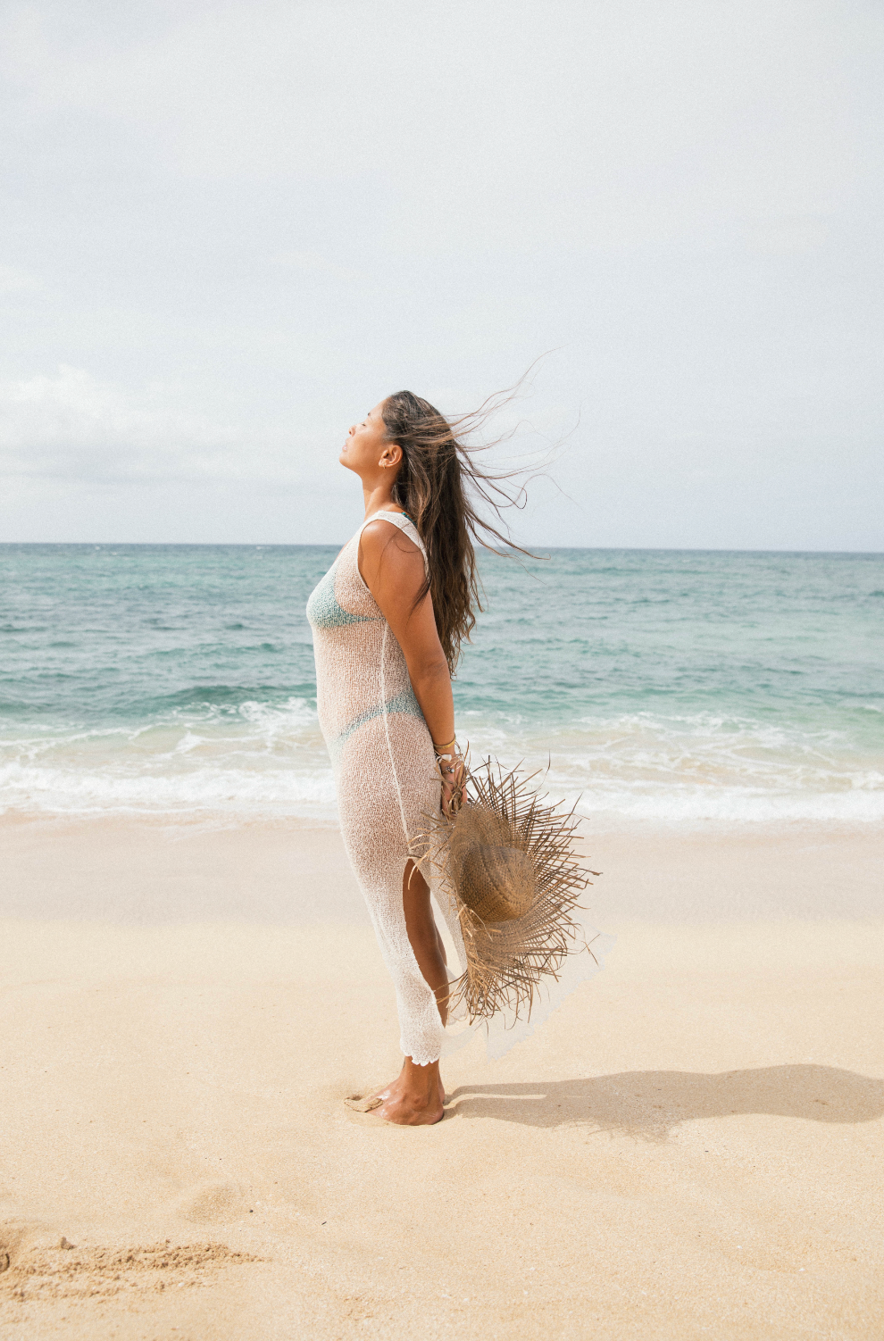 Woven Frayed Fringe Beach Hat