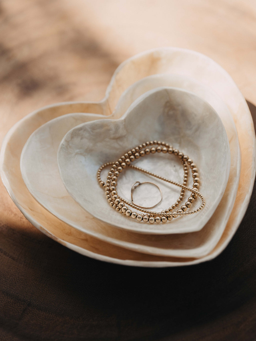 Mother of Pearl Heart Bowl