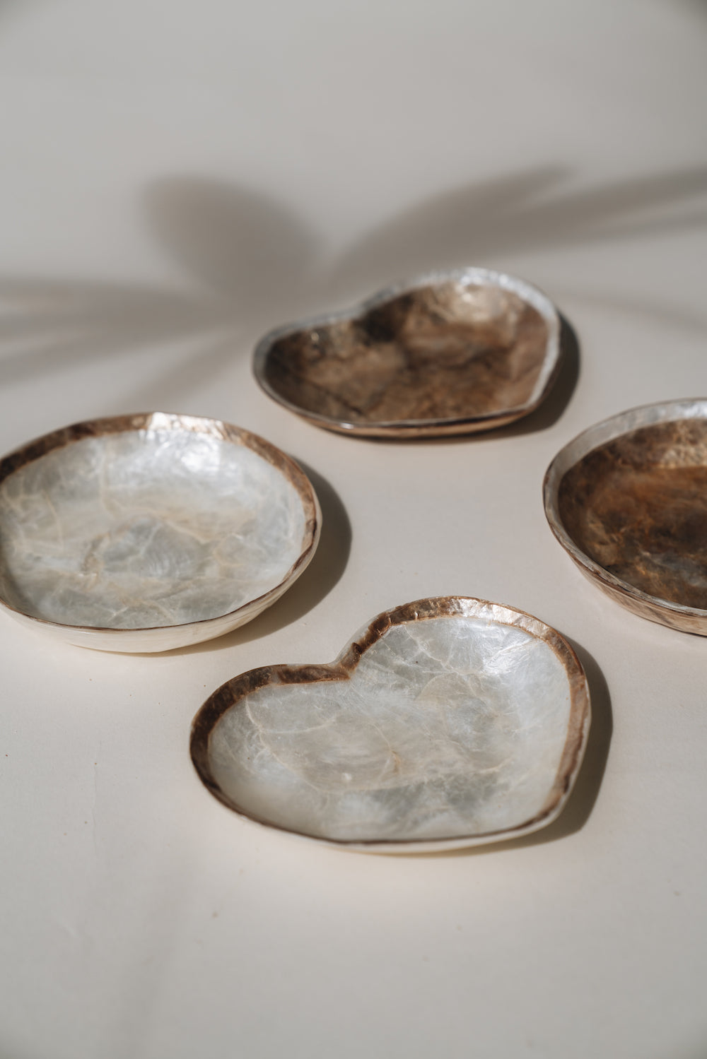 Heart-Shaped Capiz Shell Dish