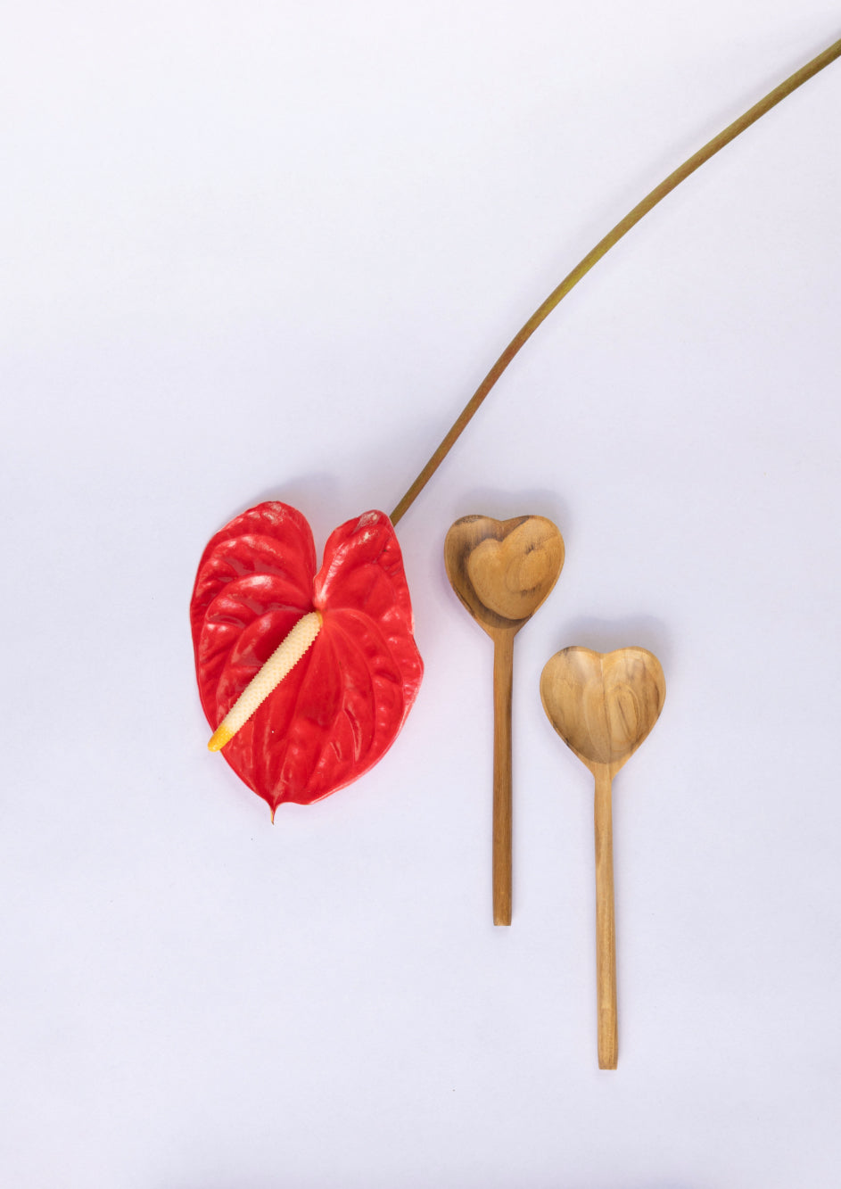 Teak Heart Spoon